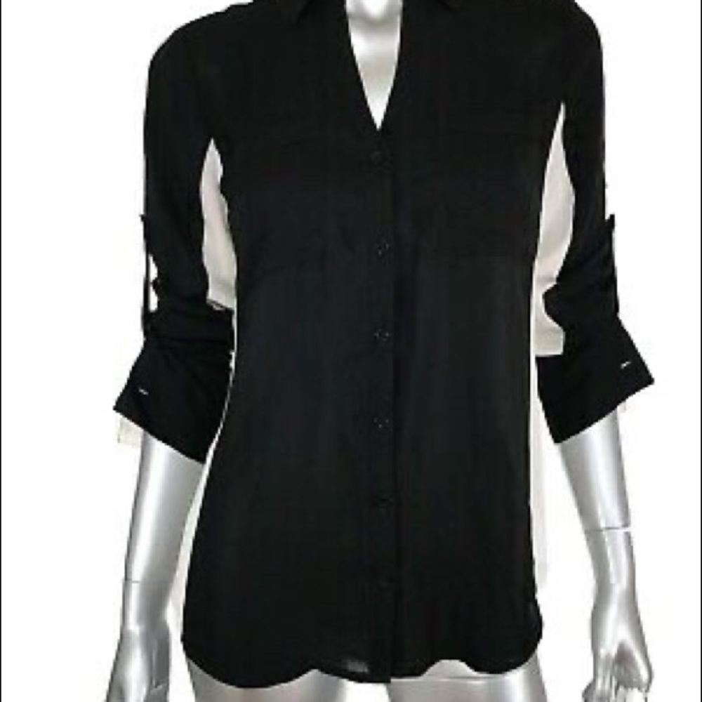 Express portofino shirt, size medium, color block
